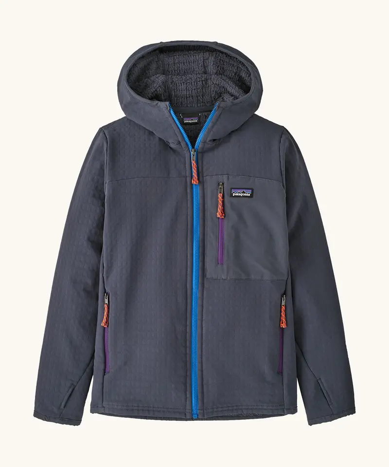 Patagonia Kids R2 Techface Hoody - Smolder Blue 1
