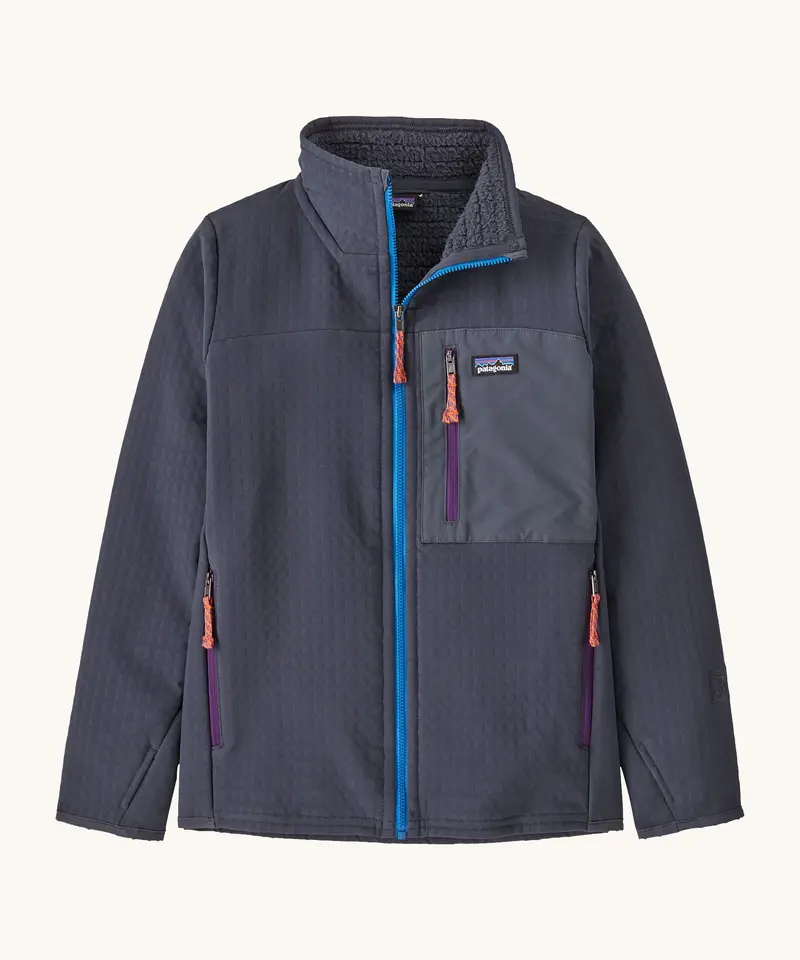 Patagonia Kids R2 Techface Jacket - Smolder Blue 1