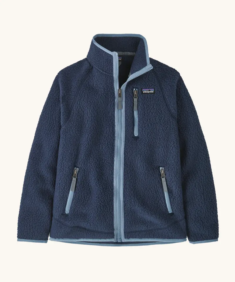 Patagonia Kids Retro Pile Fleece Jacket - New Navy 1