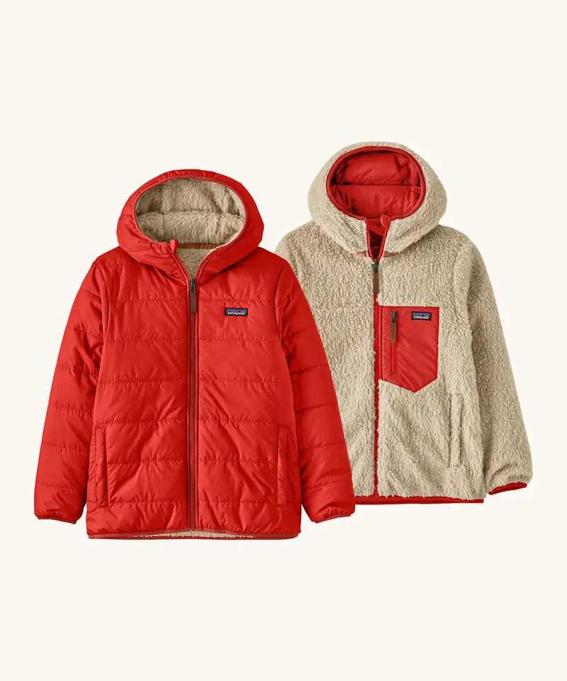 Patagonia Kids Reversible Ready Freddy Hoody - Amanita Red 1