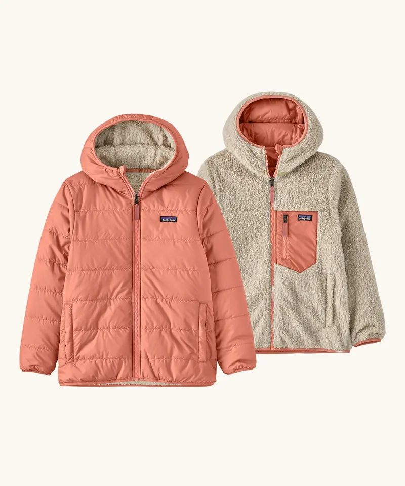 Patagonia Kids Reversible Ready Freddy Hoody - Moment Pink 1