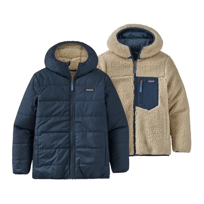 Patagonia Kids Reversible Ready Freddy Hoody - New Navy 1