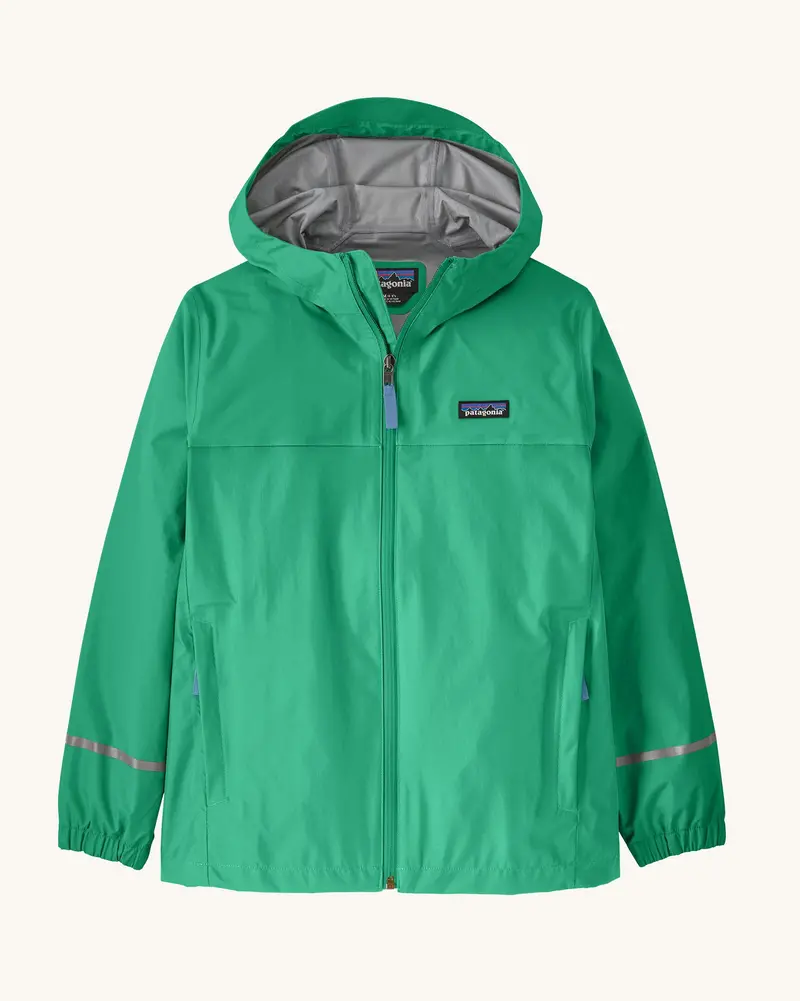 Patagonia Kids' Torrentshell 3L Rain Jacket - Aqua Stone 1