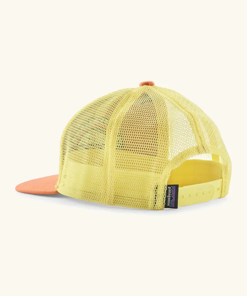 Patagonia Kid's Trucker Hat - Kids Planet / Peach Sherbet 2