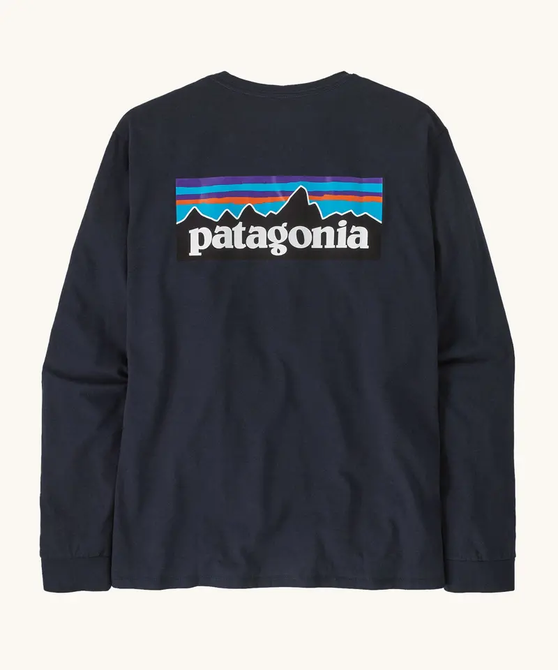 Patagonia L/S P-6 Logo Responsibili-Tee - New Navy 1