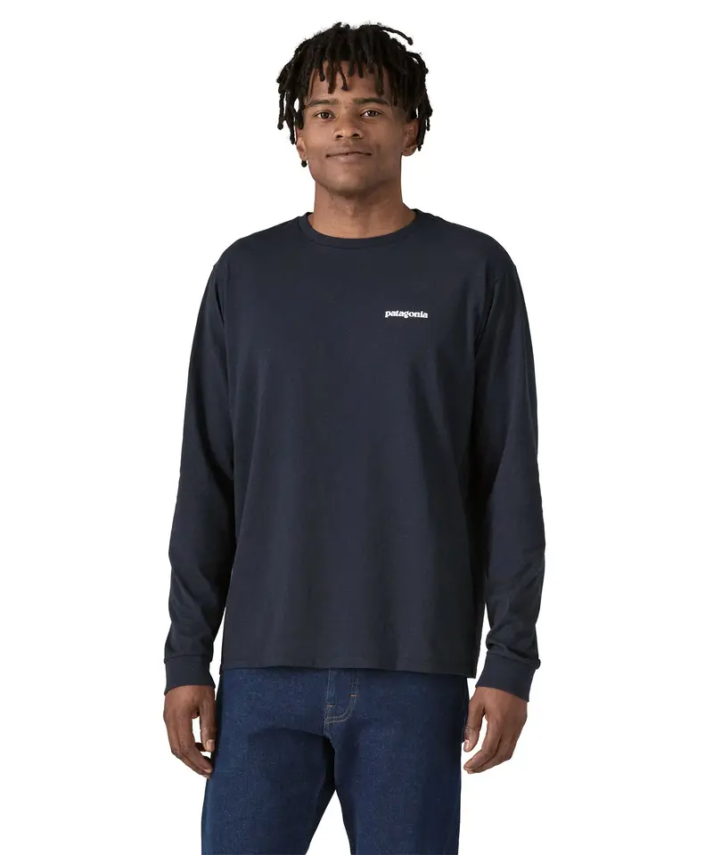 Patagonia L/S P-6 Logo Responsibili-Tee - New Navy 3