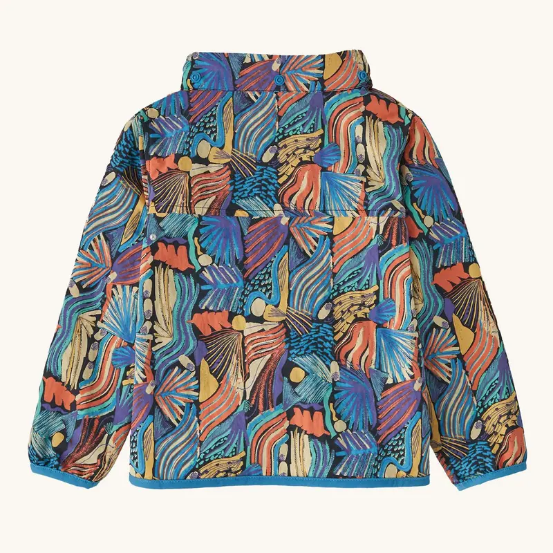 Patagonia Little Kids Baggies Jacket - Swallowtail Geo / Eddy Blue 3