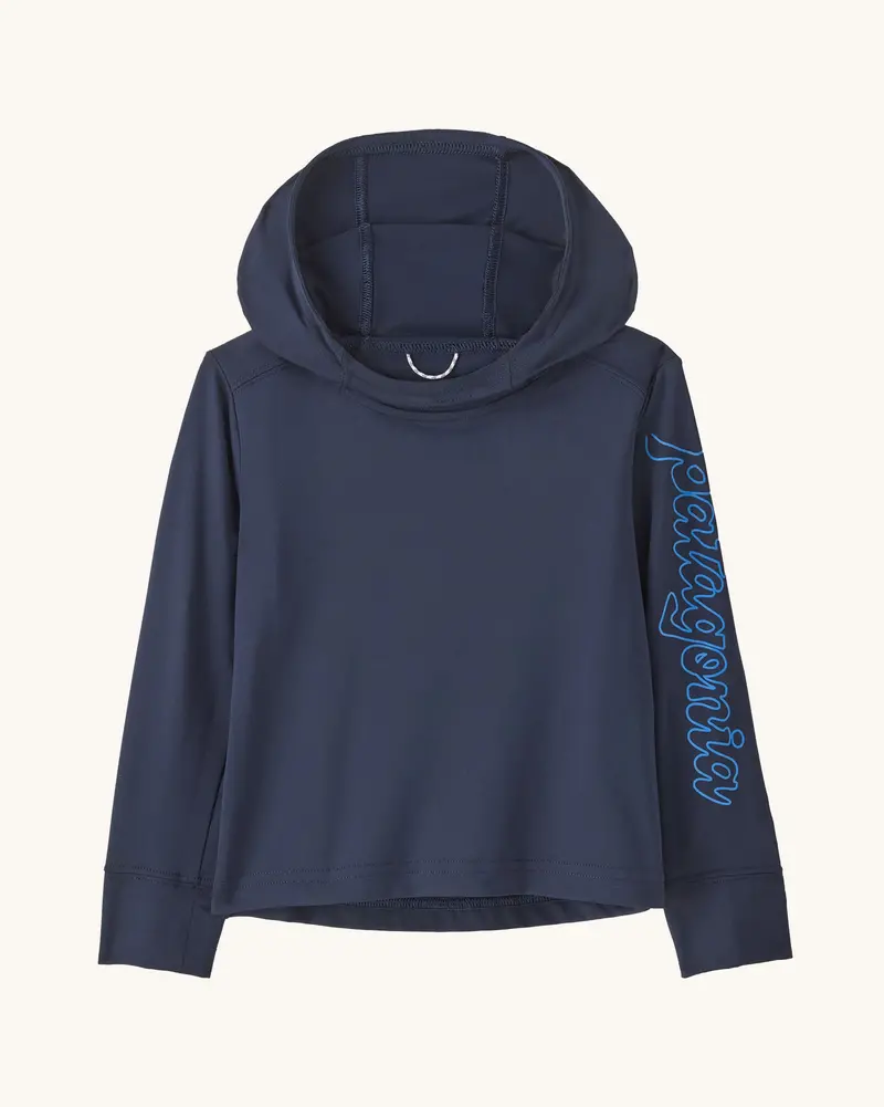 Patagonia Little Kids Capilene® Silkweight Hoody - New Navy 1