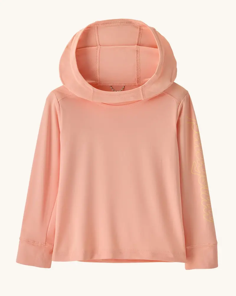 Patagonia Little Kids Capilene® Silkweight Hoody - Sunlit Pink 1
