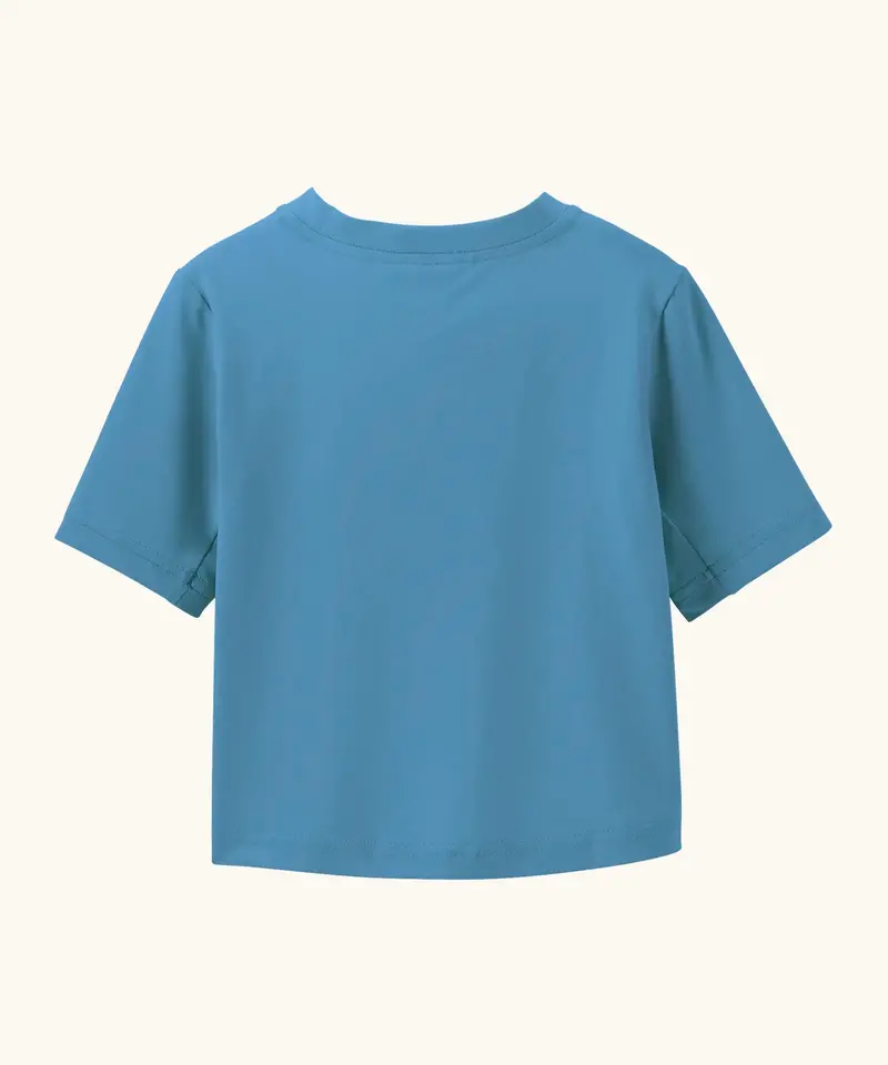 Patagonia Little Kids Capilene® Silkweight T-Shirt - Island Turtle Blue 2