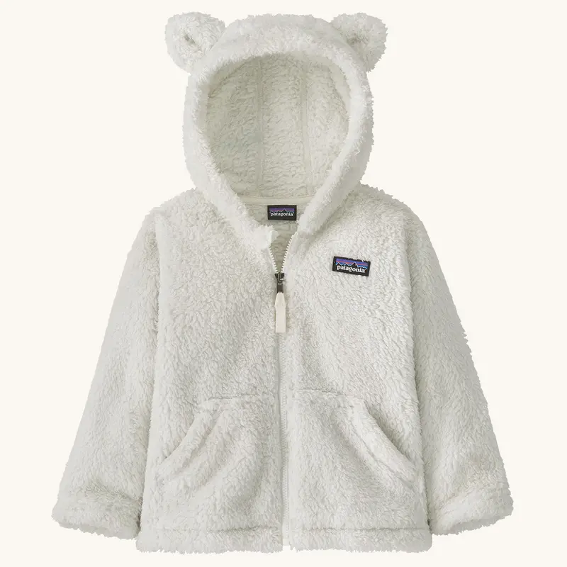 Patagonia Little Kids Furry Friends Hoody - Birch White 1