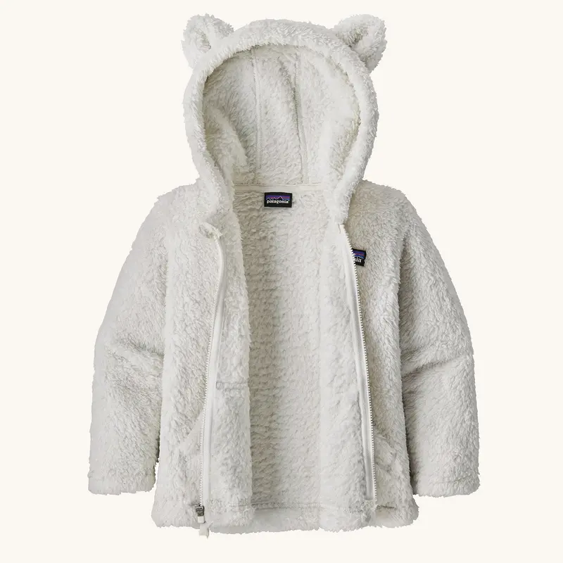 Patagonia Little Kids Furry Friends Hoody - Birch White 2