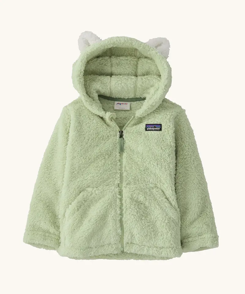 Patagonia Little Kids Furry Friends Hoody - Lichen Green 1