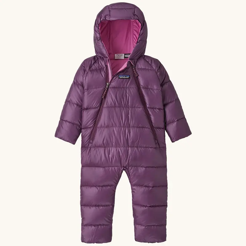 Patagonia Little Kids Hi-Loft Down Sweater Bunting Snow Suit - Night Plum 1