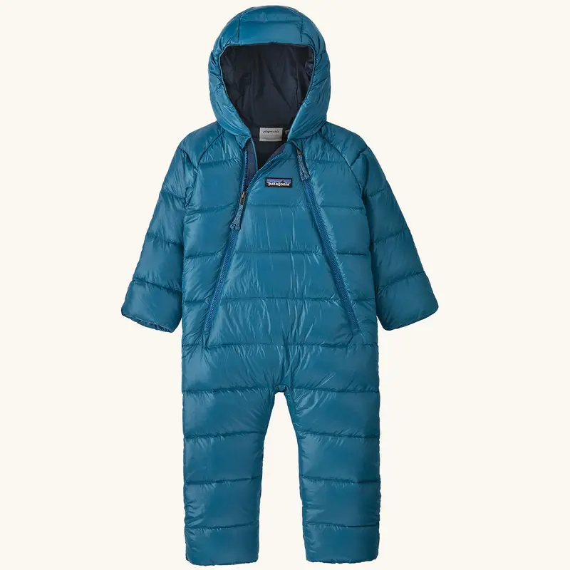 Patagonia Little Kids Hi-Loft Down Sweater Bunting Snow Suit - Wavy Blue 1