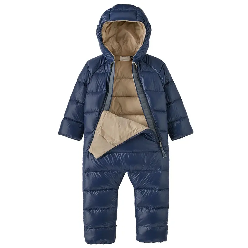 Patagonia Little Kids Hi-Loft Down Sweater Bunting Snow Suit - Wavy Blue 2