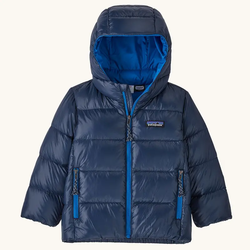 Patagonia Little Kids Hi-Loft Down Sweater Hoody Jacket - New Navy 1