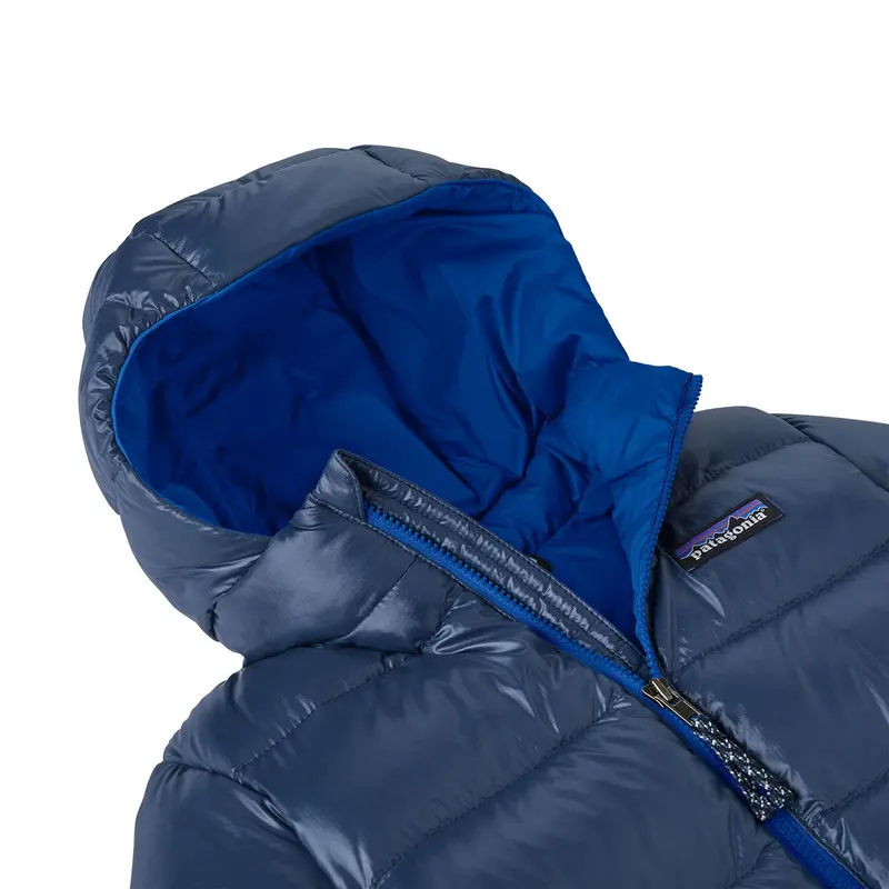 Patagonia Little Kids Hi-Loft Down Sweater Hoody Jacket - New Navy 4
