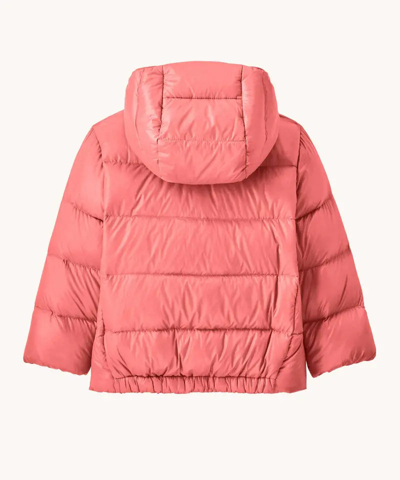Patagonia Little Kids Hi-Loft Down Sweater Hoody Jacket - Sparkle Pink 2