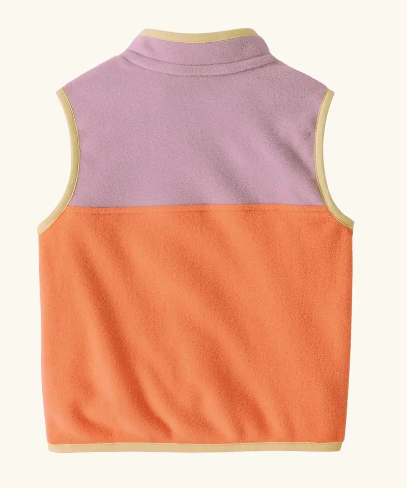 Patagonia Little Kids Micro D™ Snap-T® Fleece Vest - Peach Sherbet 2