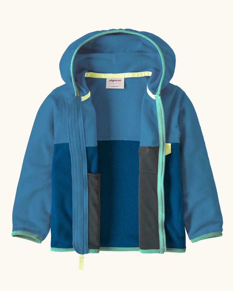 Patagonia Little Kids Micro D™ Snap-T® Jacket - Aquatic Blue 3