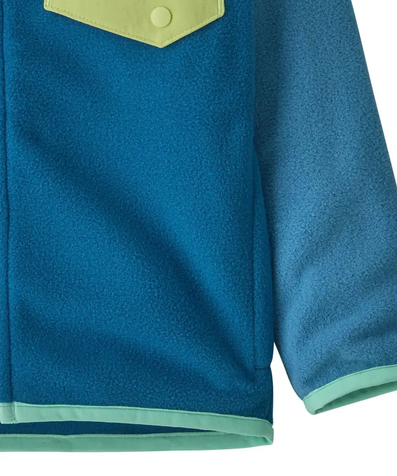 Patagonia Little Kids Micro D™ Snap-T® Jacket - Aquatic Blue 4