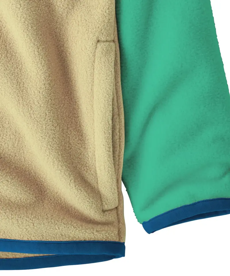 Patagonia Little Kids Micro D™ Snap-T® Jacket - Buttercup Yellow / Aqua Stone 4