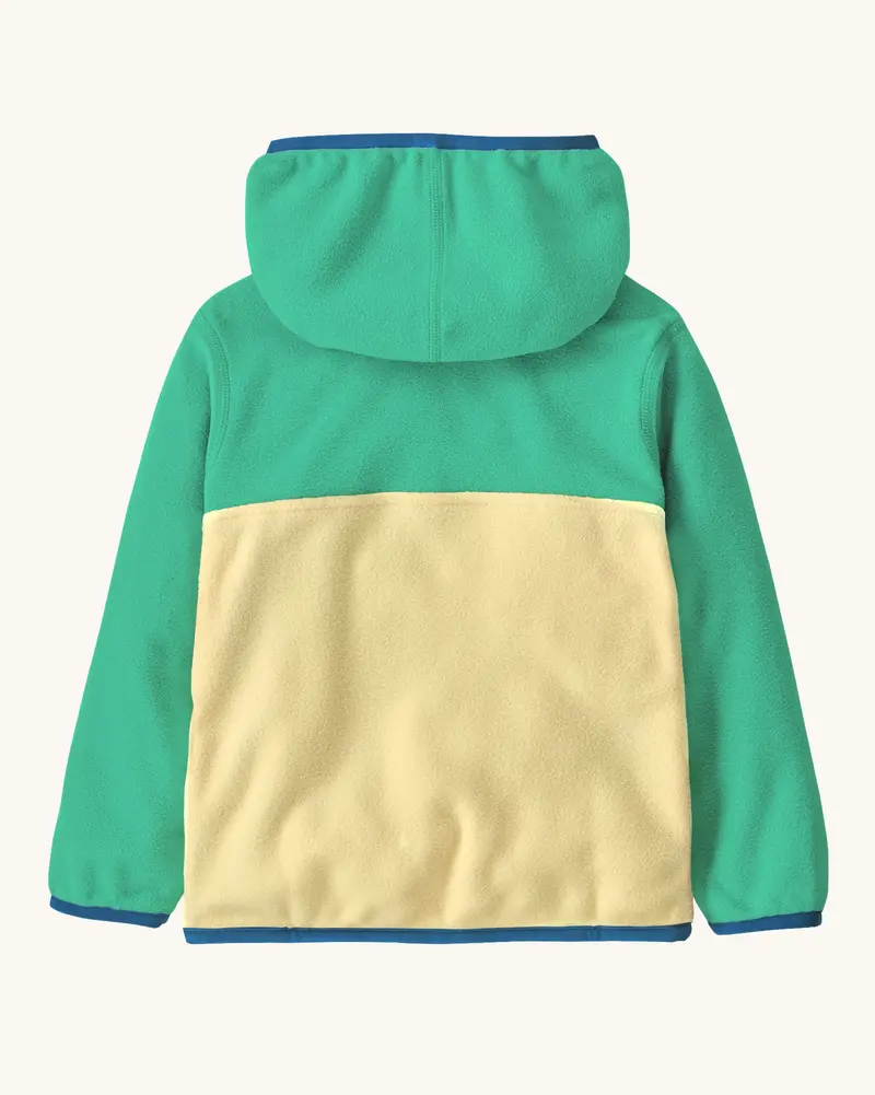 Patagonia Little Kids Micro D™ Snap-T® Jacket - Buttercup Yellow / Aqua Stone 5