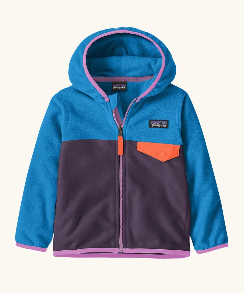 Patagonia Little Kids Micro D Snap-T Jacket - Plummet Purple 1