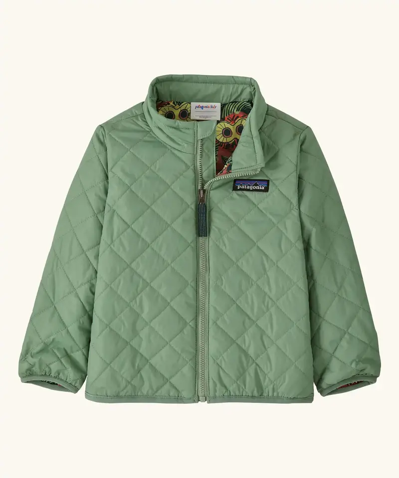 Patagonia Little Kids Nano Puff® Jacket - Ellwood Green 1