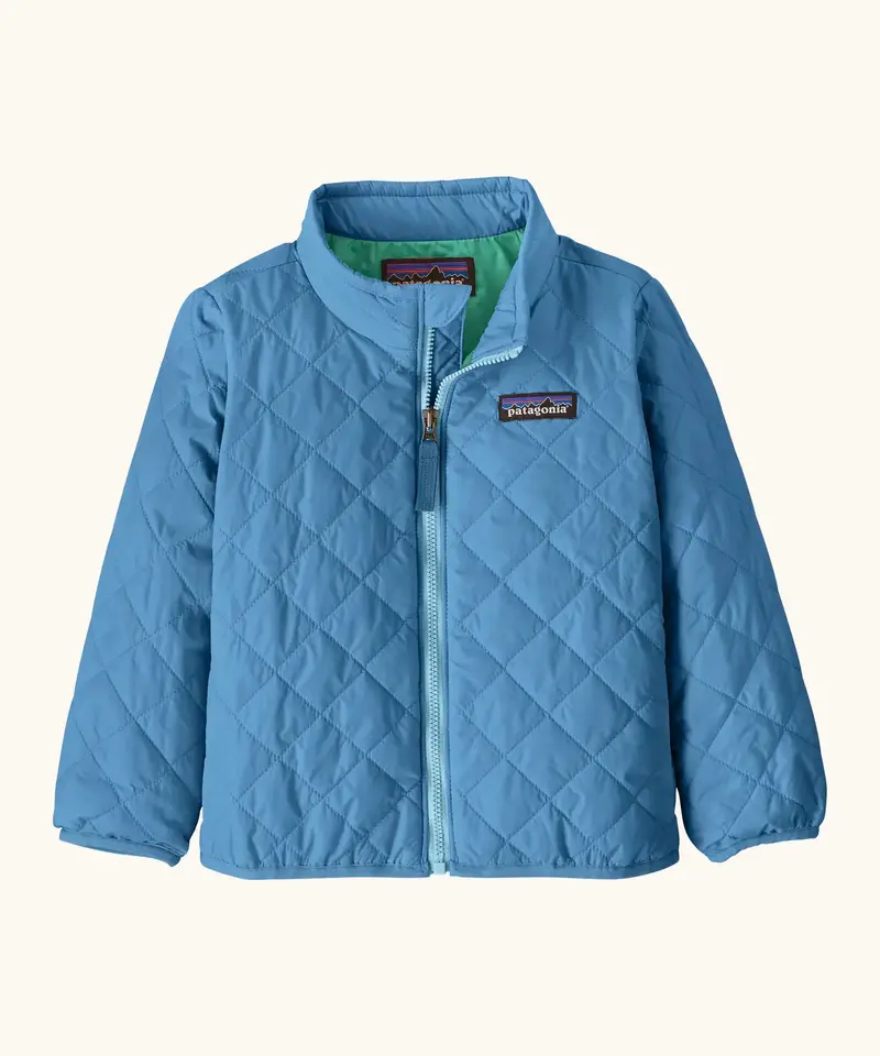 Patagonia Little Kids Nano Puff® Jacket - Shore Blue 1