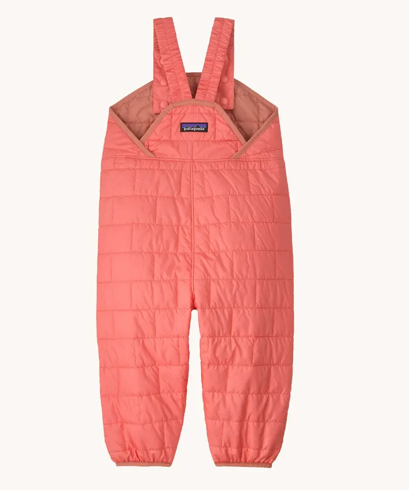 Patagonia Little Kids Nano Puffer Overalls - Sparkle Pink 1