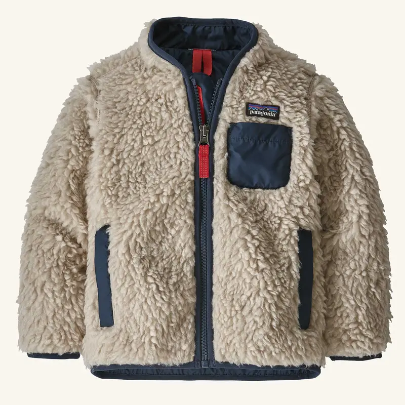 Patagonia Little Kids Retro-X Fleece Jacket - Natural 1