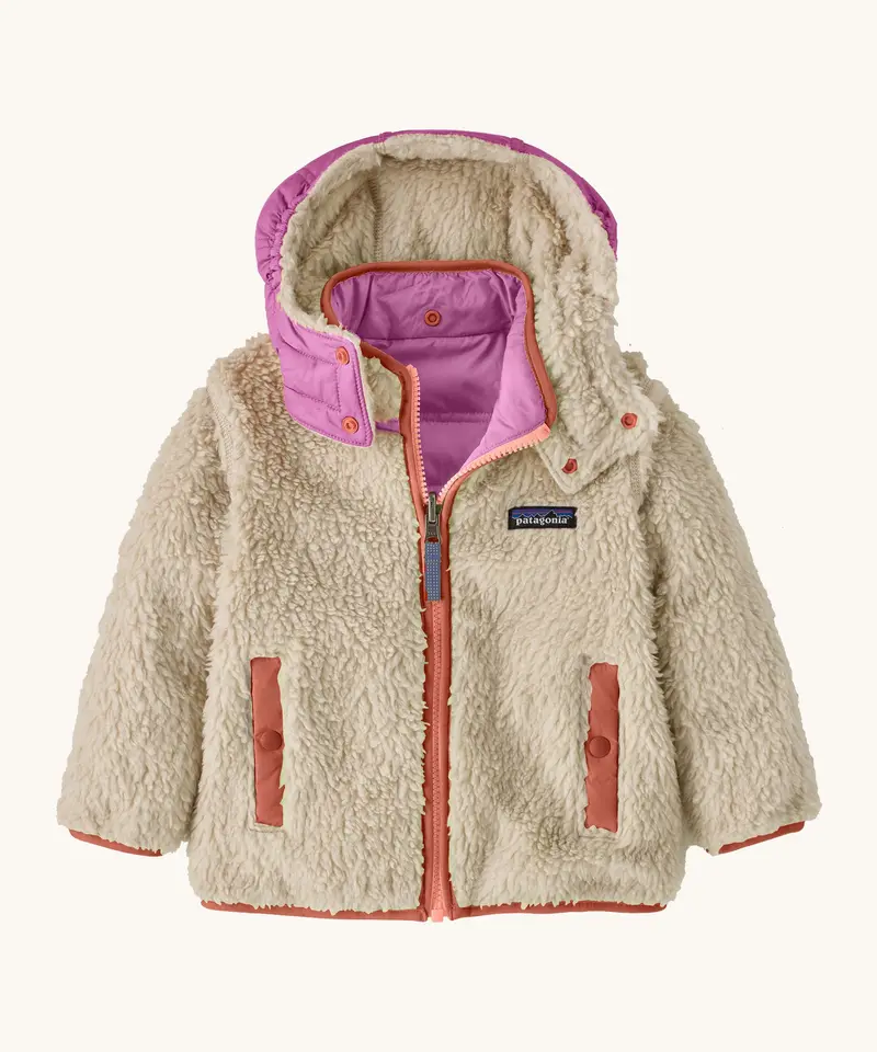 Patagonia Little Kids Reversible Tribbles Hoody - Barnacle Blue 3