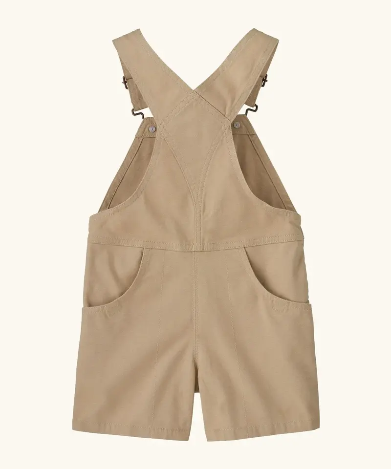 Patagonia Little Kids Stand Up™ Shortalls - Oar Tan 3