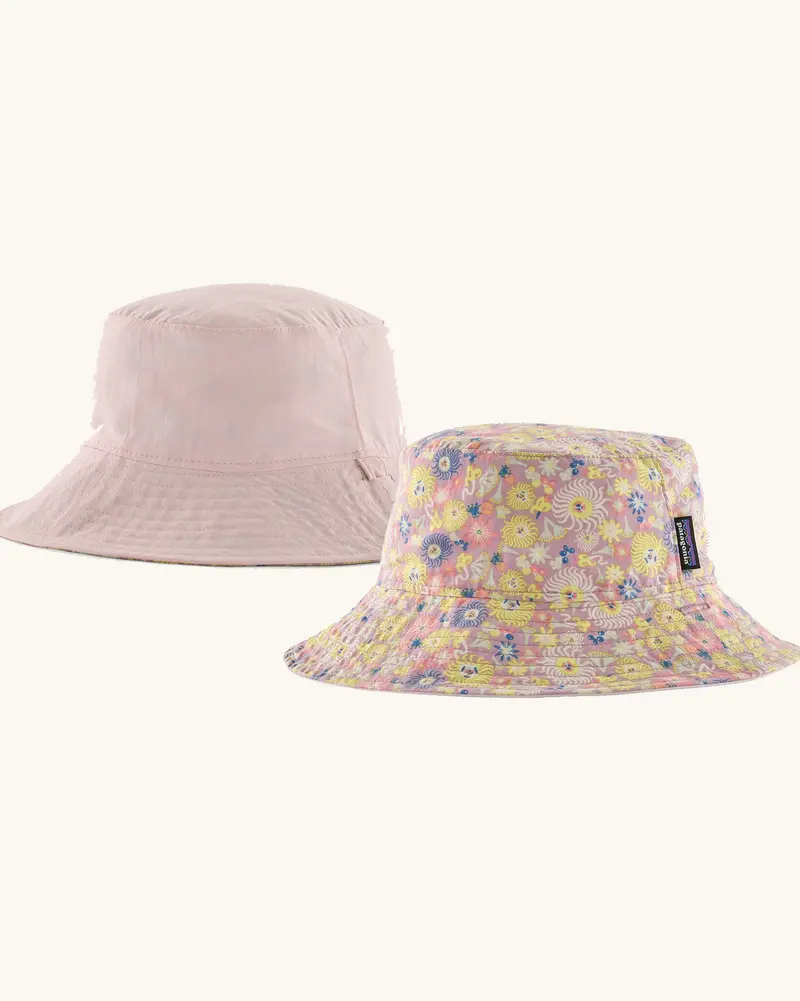 Patagonia Little Kids Sun Bucket Hat - Fruity Times / Quiet Violet 1