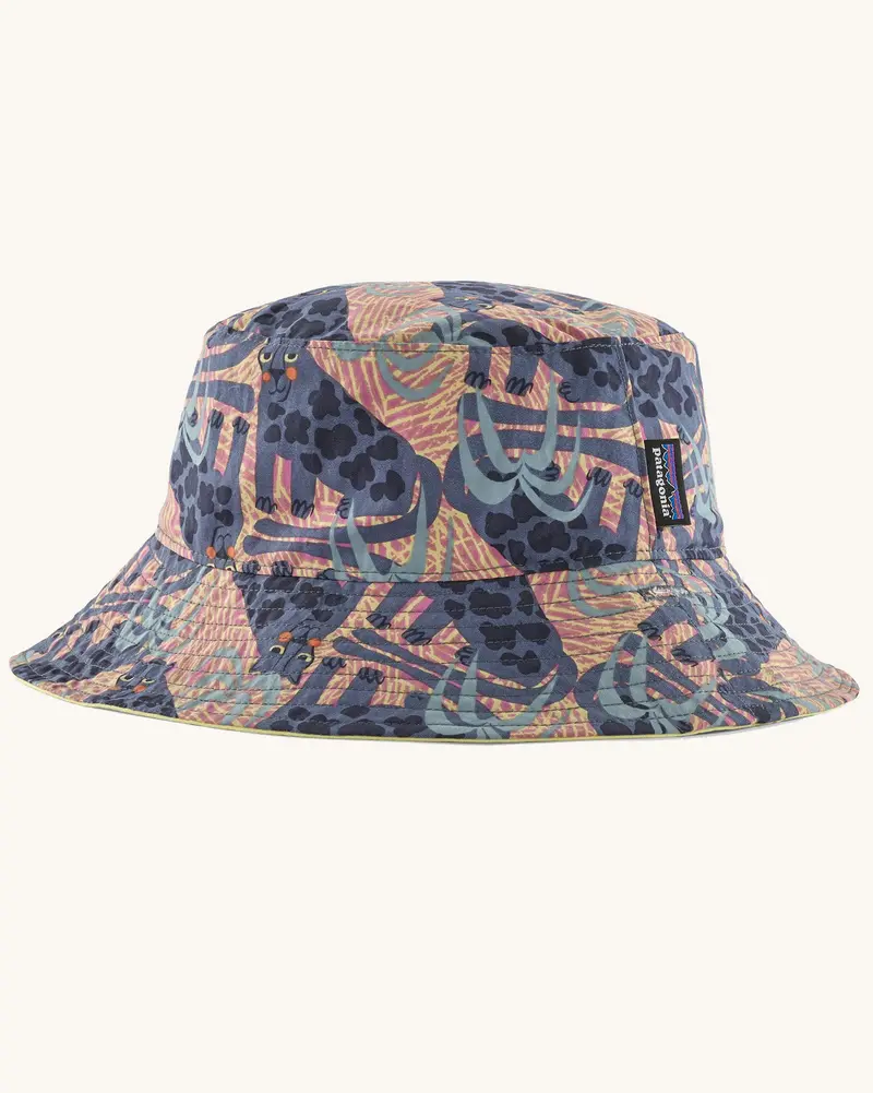 Patagonia Little Kids Sun Bucket Hat - Jaggy / Faded Magenta 2
