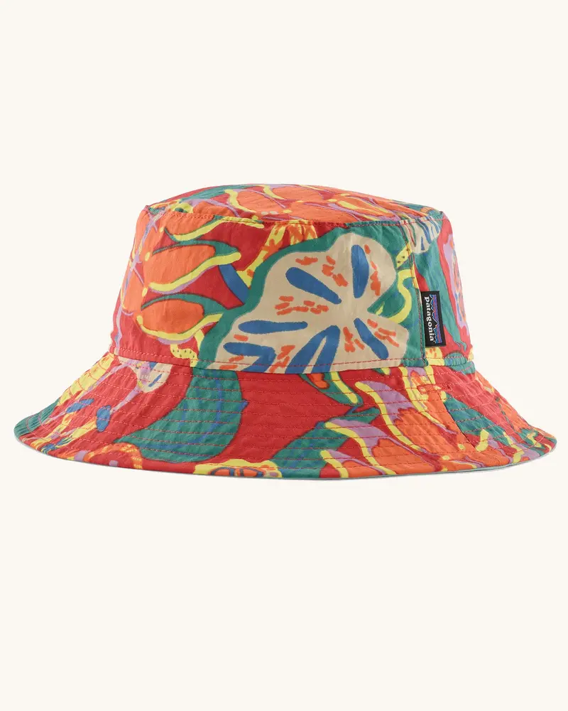 Patagonia Little Kids Sun Bucket Hat - Tropiclimb / Hot Ember 2