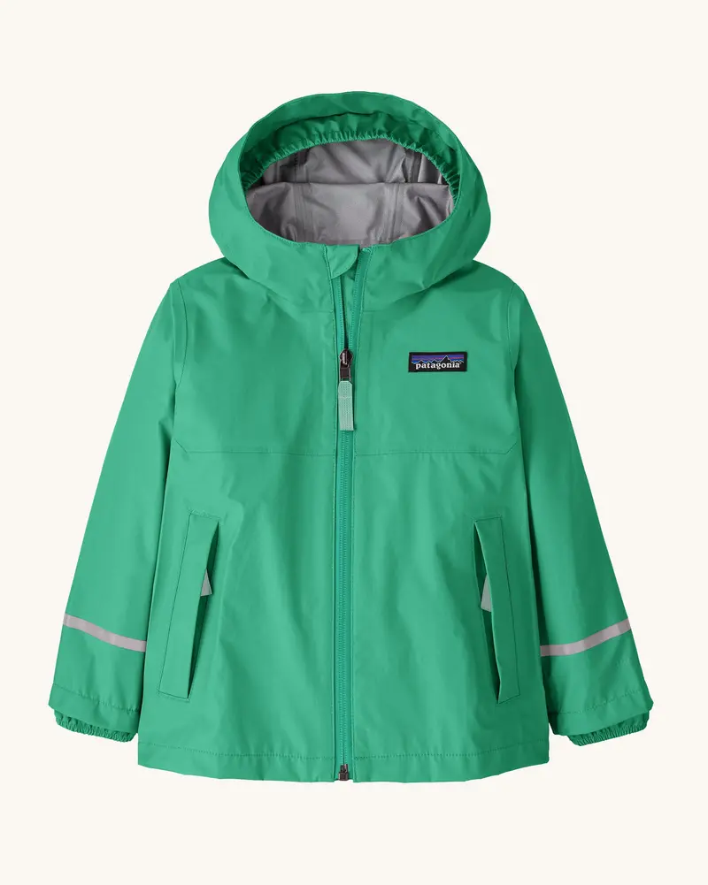 Patagonia Little Kids Torrentshell 3L Waterproof Jacket - Aqua Stone 1