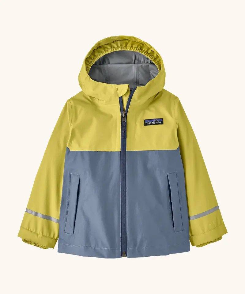 Patagonia Little Kids Torrentshell 3L Waterproof Jacket - Nearly Green 1