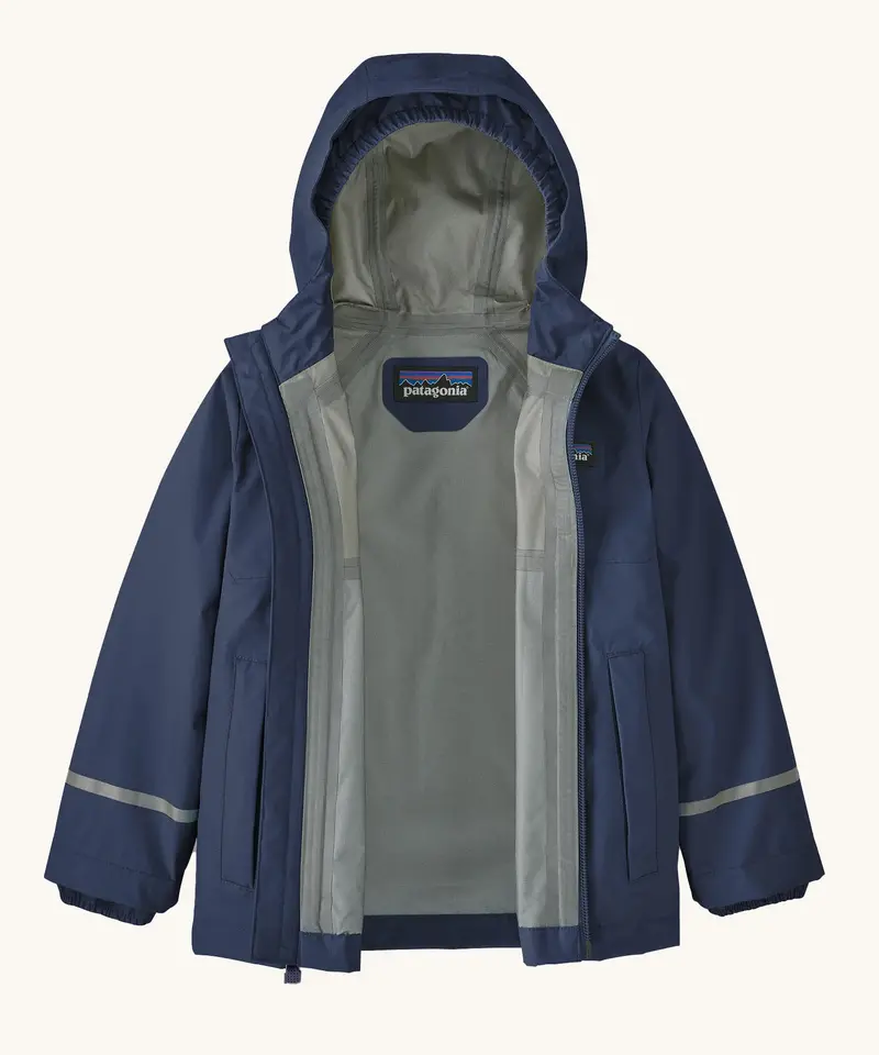 Patagonia Little Kids Torrentshell 3L Waterproof Jacket - New Navy 2