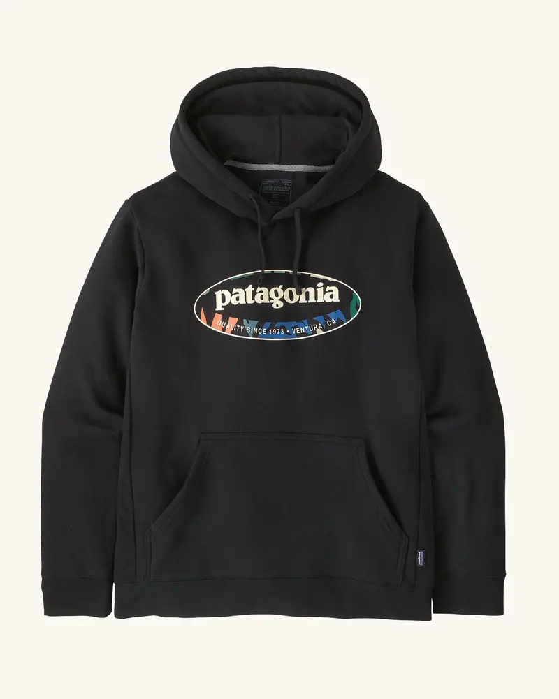 Patagonia Men's '95 Logo Uprisal Hoody - Black / Kaleido 1