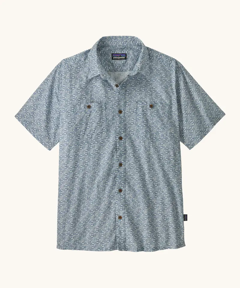 Patagonia Men's Back Step Shirt - Mountain Breeze / Still Blue 1
