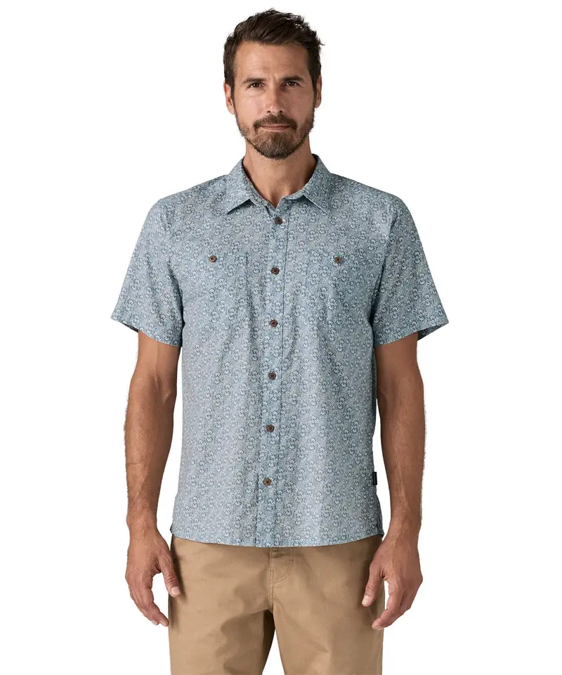 Patagonia Men's Back Step Shirt - Mountain Breeze / Still Blue 3