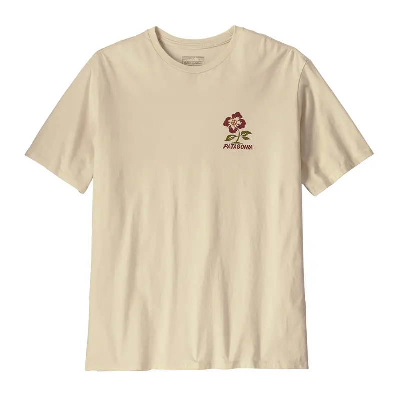 Patagonia Men's Balance Organic T-Shirt - Peace Seeds / Undyed Natural 2