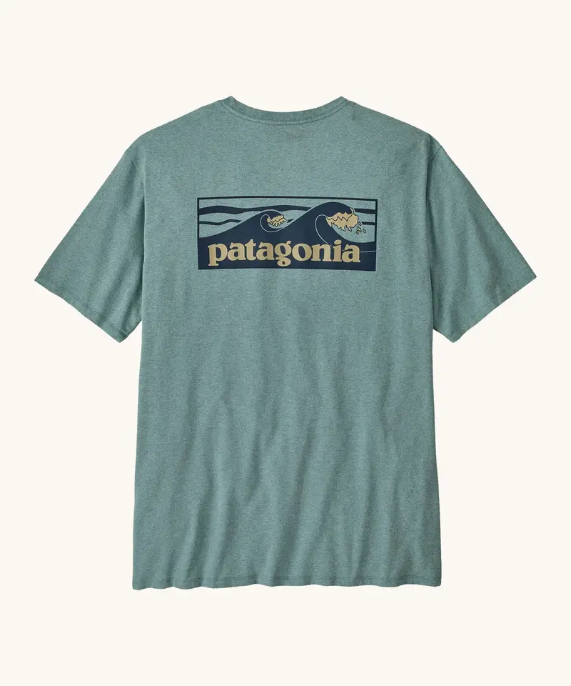 Patagonia Men's Boardshort Logo Pocket Responsibili-Tee® - Blue Sage 1