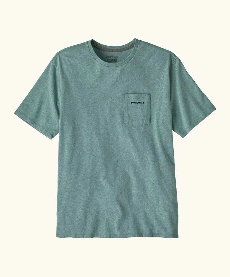 Patagonia Men's Boardshort Logo Pocket Responsibili-Tee® - Blue Sage 2