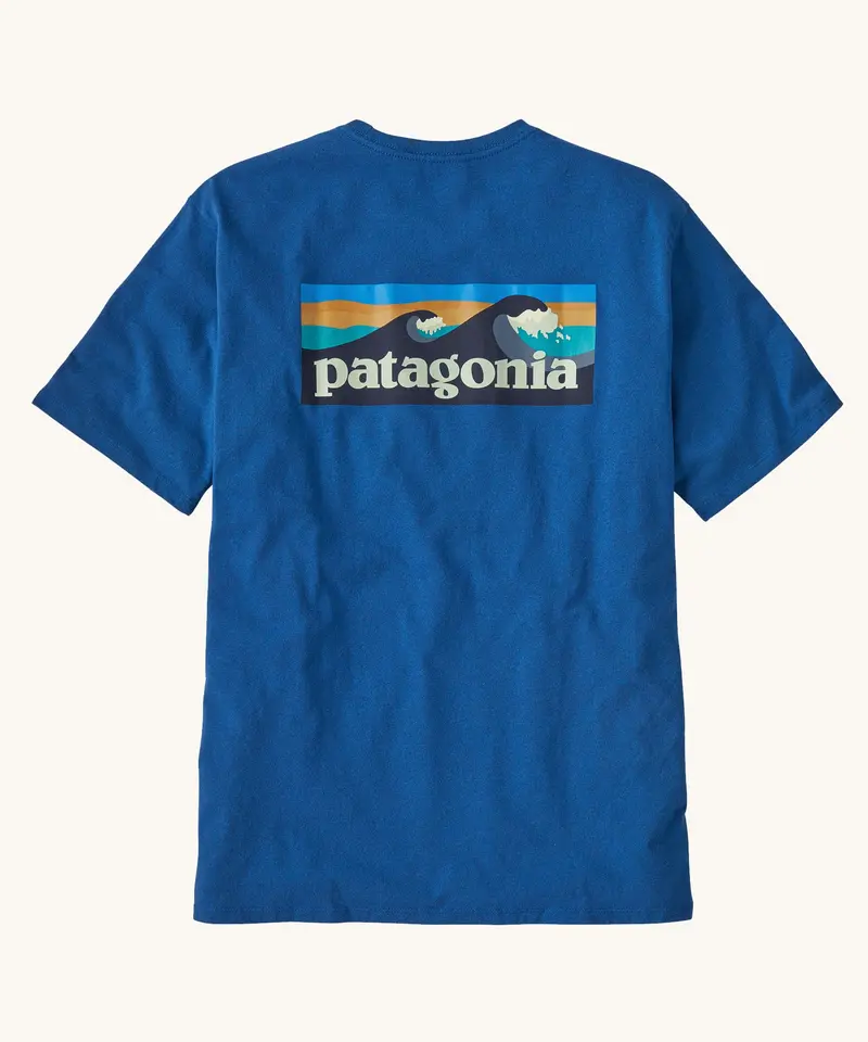 Patagonia Men's Boardshort Logo Pocket Responsibili-Tee® - Endless Blue 1