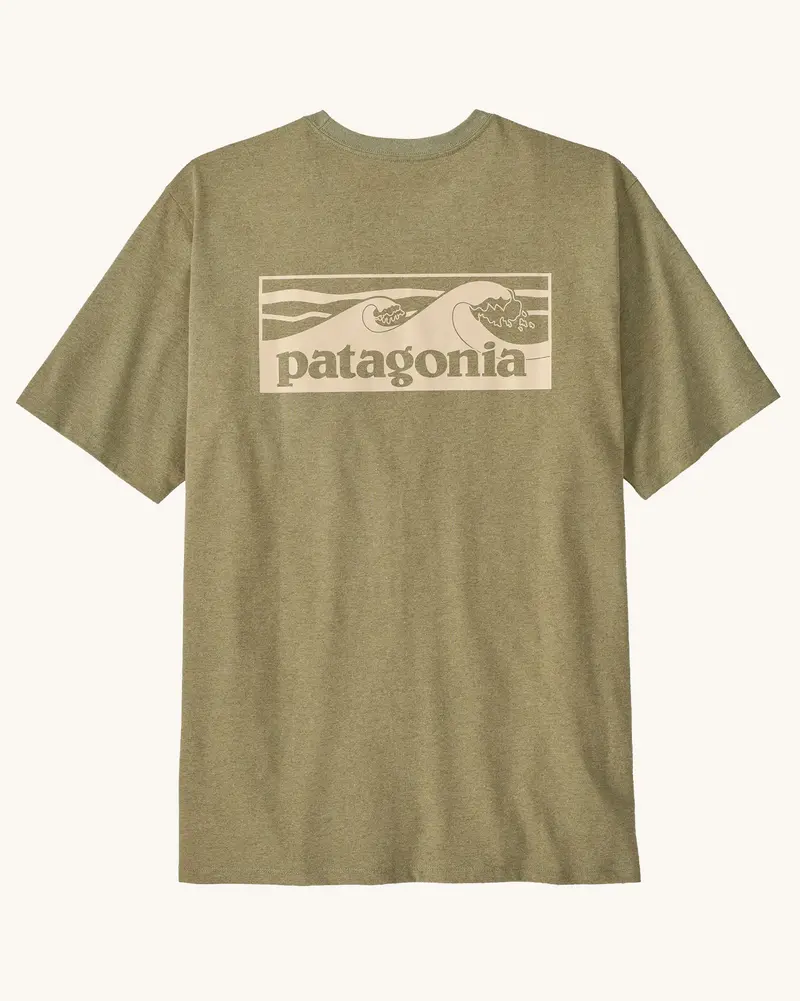 Patagonia Men's Boardshort Logo Pocket Responsibili-Tee® - Gumtree Green 1