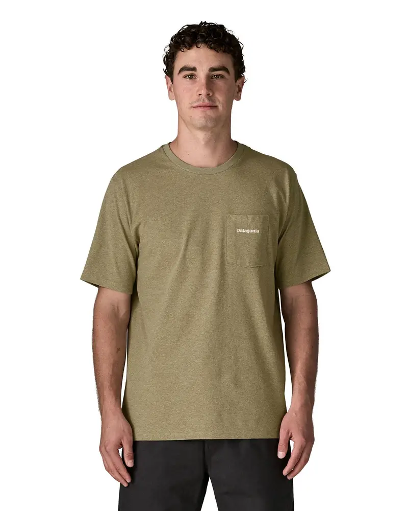 Patagonia Men's Boardshort Logo Pocket Responsibili-Tee® - Gumtree Green 2